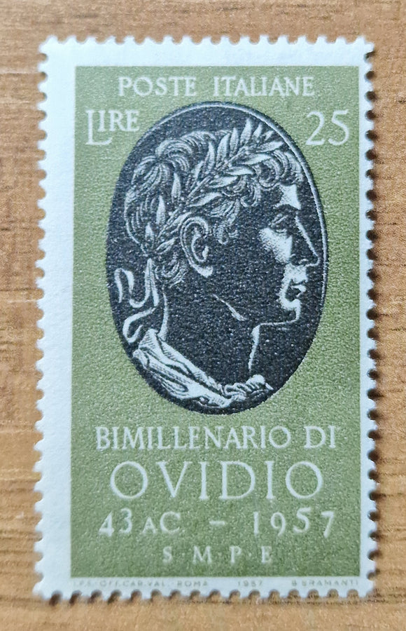 Italy Stamp 1957. Bicentenary of the Birth of Publius Ovidius Naso. Mi: IT 979. Mint.