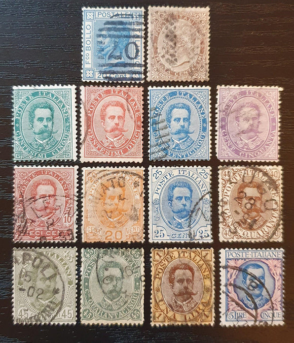 Italy Stamps Collection 1863/1901. Used Hinged. - StampsPhilately