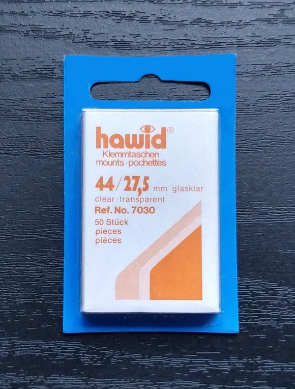 Hawid Stamps Mounts x50. Clear, Transparent. - StampsPhilately