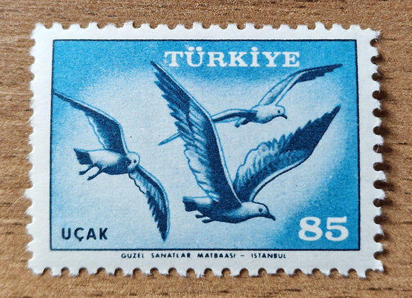 Turkey Stamp 1959. Bird; Gull. Sc: TR C33. Mint.