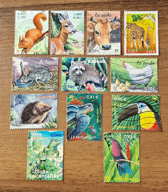 France Stamps Collection 2000/7. Animals. Used.