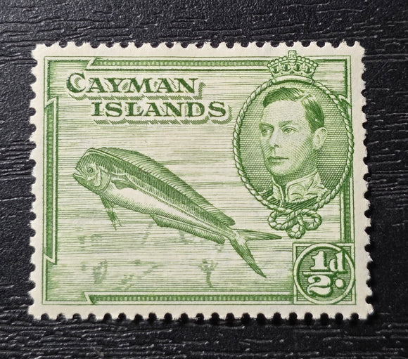 Cayman Islands Stamp 1938. Common Dolphinfish. Sg: KY 116. Mint Hinged.
