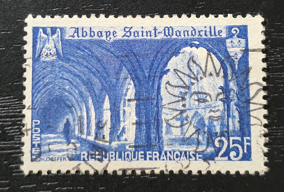 France Stamp 1949. Abbey of Saint Wandrille. Yt: 842. Used.
