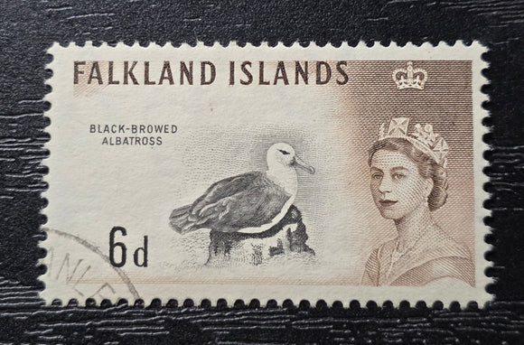 Falkland Islands Stamp 1960. Black-Browed Albatross. Sg: FK 200. Used.