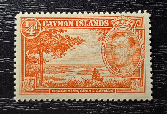 Cayman Islands Stamp 1938. Beach View, Grand Cayman. Sg: KY 114. Mint Hinged.