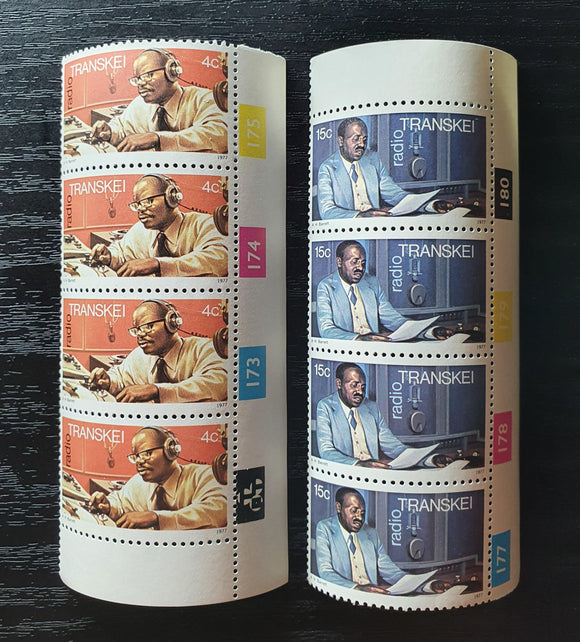 Transkei Stamps 1977. The 1st Anniversary of Transkei Radio. Sg: ZA-TR 28/9. Mint - StampsPhilately