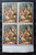 Great Britain block of stamps 1967. Christmas. Sg: 756. Mint - StampsPhilately