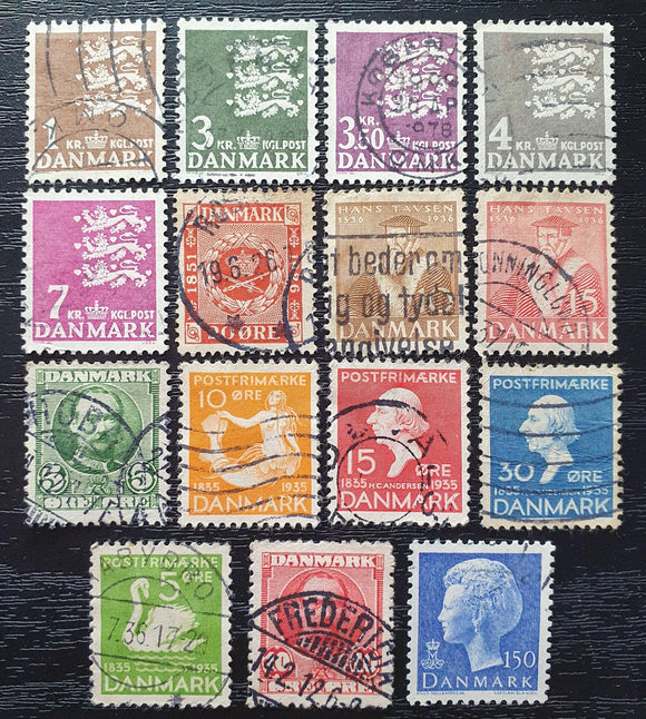 Denmark Stamps Collection. Used - StampsPhilately