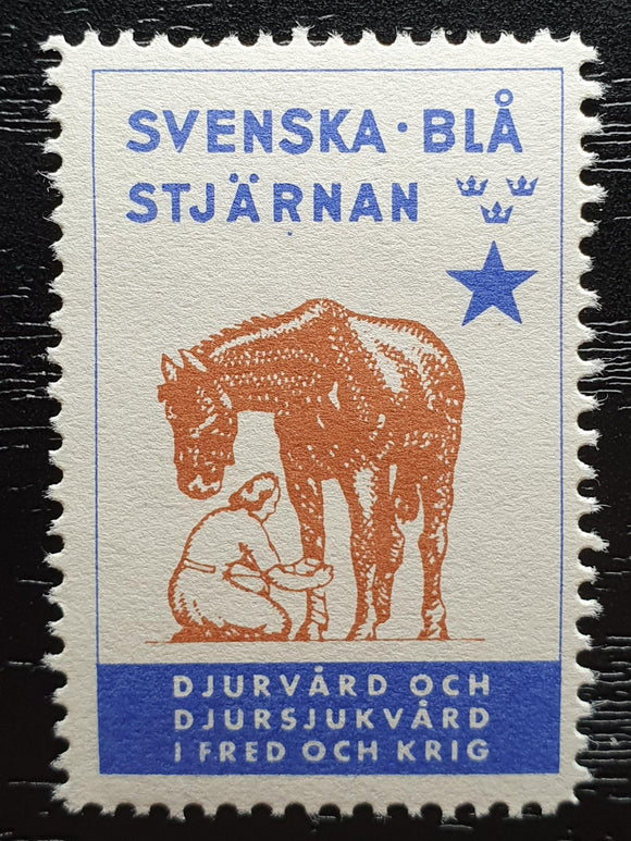 Sweden Cinderella Stamp. Bla Stjarnan. Mint. - StampsPhilately