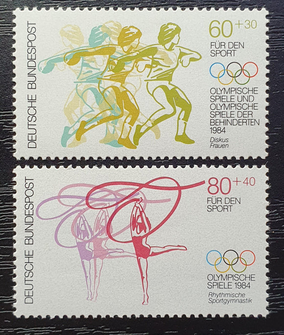 Germany Stamps 1984. Summer Olympic Games Los Angeles. Mi: DE 51206/7. Mint. - StampsPhilately