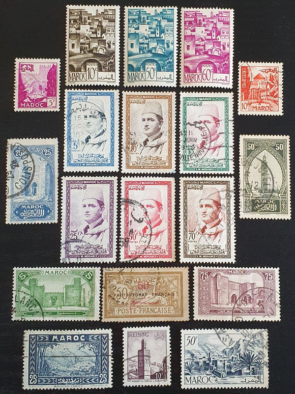 Morocco Stamps Collection. Used and Mint Hinged. - StampsPhilately