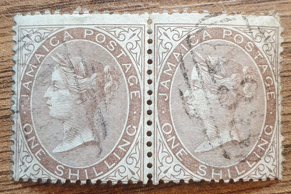 Jamaica Stamps 1860. Queen Victoria. Sg: JM 6a. Used Hinged.