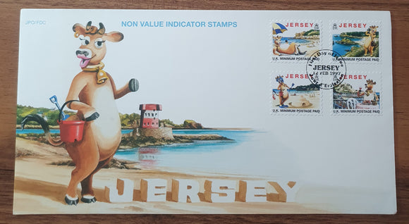 Jersey First Day Cover 1997. Non Value Indicator Stamps.