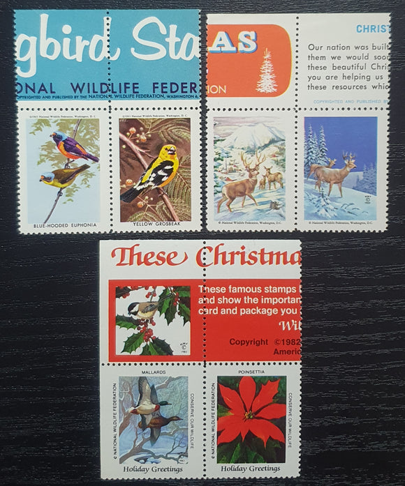 USA Cinderella Stamps 1960/82. National Wildlife Federation. Mint.