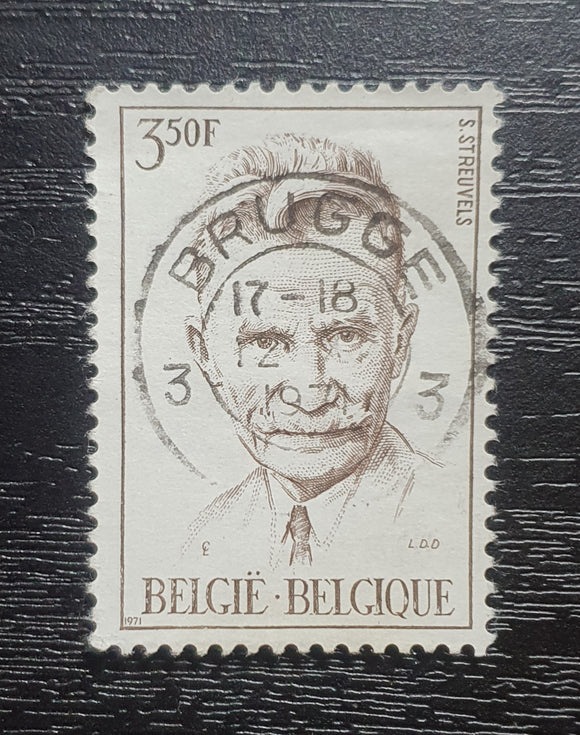 Belgium Stamp 1971. Stijn Streuvels. Used Hinged.