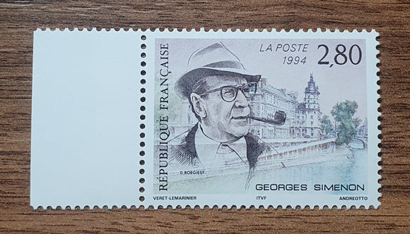 France Stamp 1994. Georges Simenon. Yt: 2911. Mint.