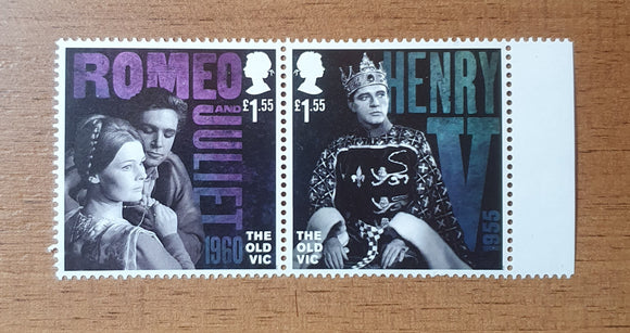 Great Britain Stamps 2018. Romeo and Juliet and Henry V. Sg: 4260/1