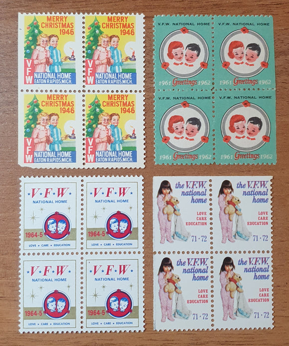 US Cinderella Stamps 1946/72. VFW National Home. Unused.