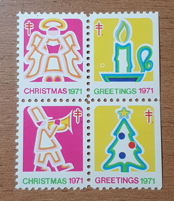 USA Cinderella Stamps 1971. Christmas, Tuberculosis. Mint.