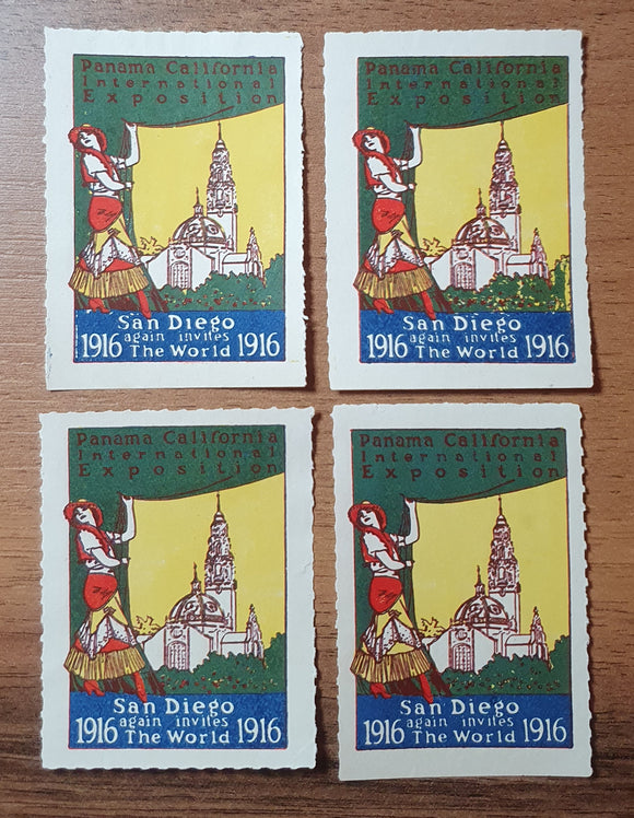 USA Cinderella Stamps 1916. Panama California International Exposition, San Diego.