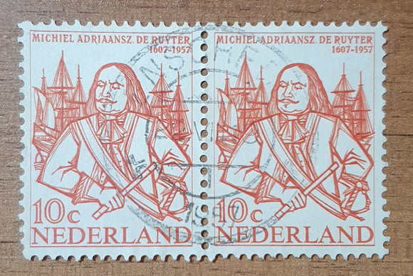 Netherlands Stamps 1957. Michiel Adriaanszoon De Ruyter Admiral. Mi: NL 697. Used.