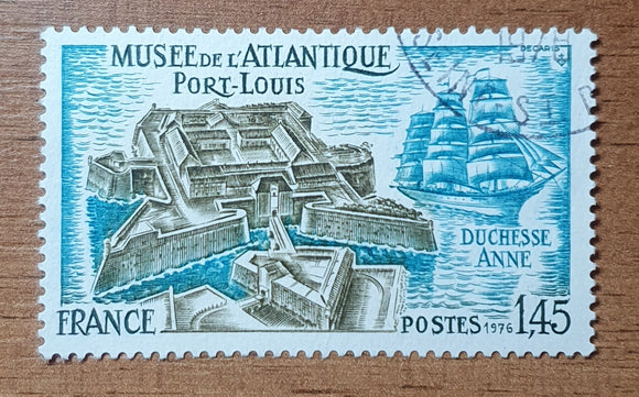 France Stamp 1976. Atlantic Museum, Port Louis. Yt: 1913. Used.