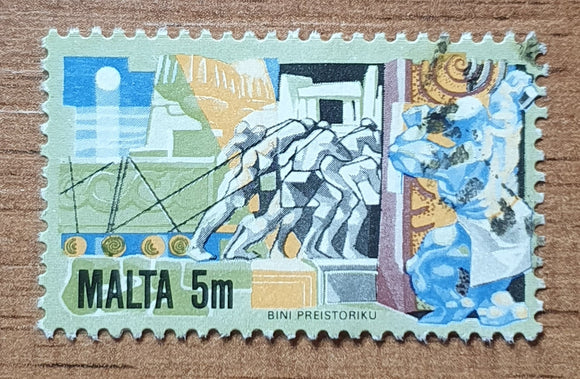 Malta Stamp 1981. Megalithic Building. Mi: MT 636. Used.