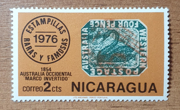 Nicaragua Stamp 1976. Stamp Western Australia. Sc: NI 1039. Mint Hinged.