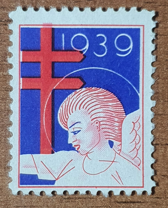 USA Cinderella Stamp 1939. National Tuberculosis Association, Christmas. Unused.