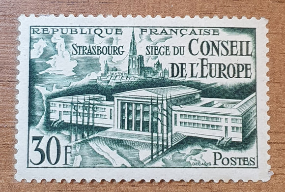 France Stamp 1952. Strasbourg, Seat of the Council of Europe. Yt: 923. Mint Hinged.