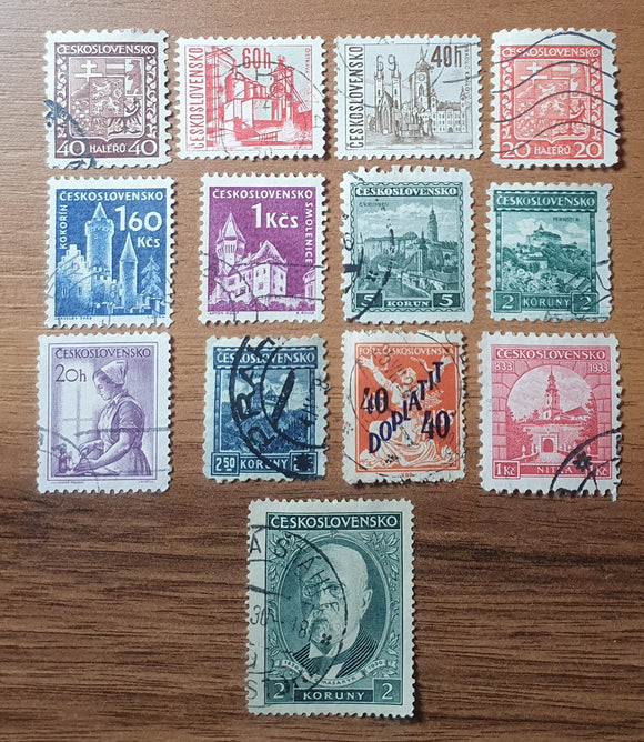 Czechoslovakia Stamps Collection. Used.