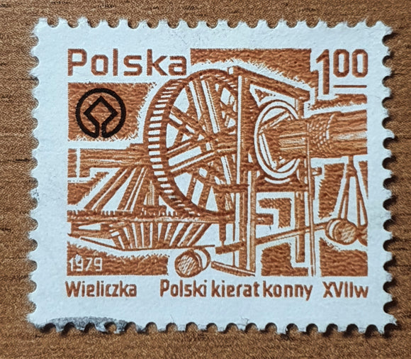 Poland Stamp 1979. Horse Treadmill, 17th Century. Mi: PL 2638. Used.