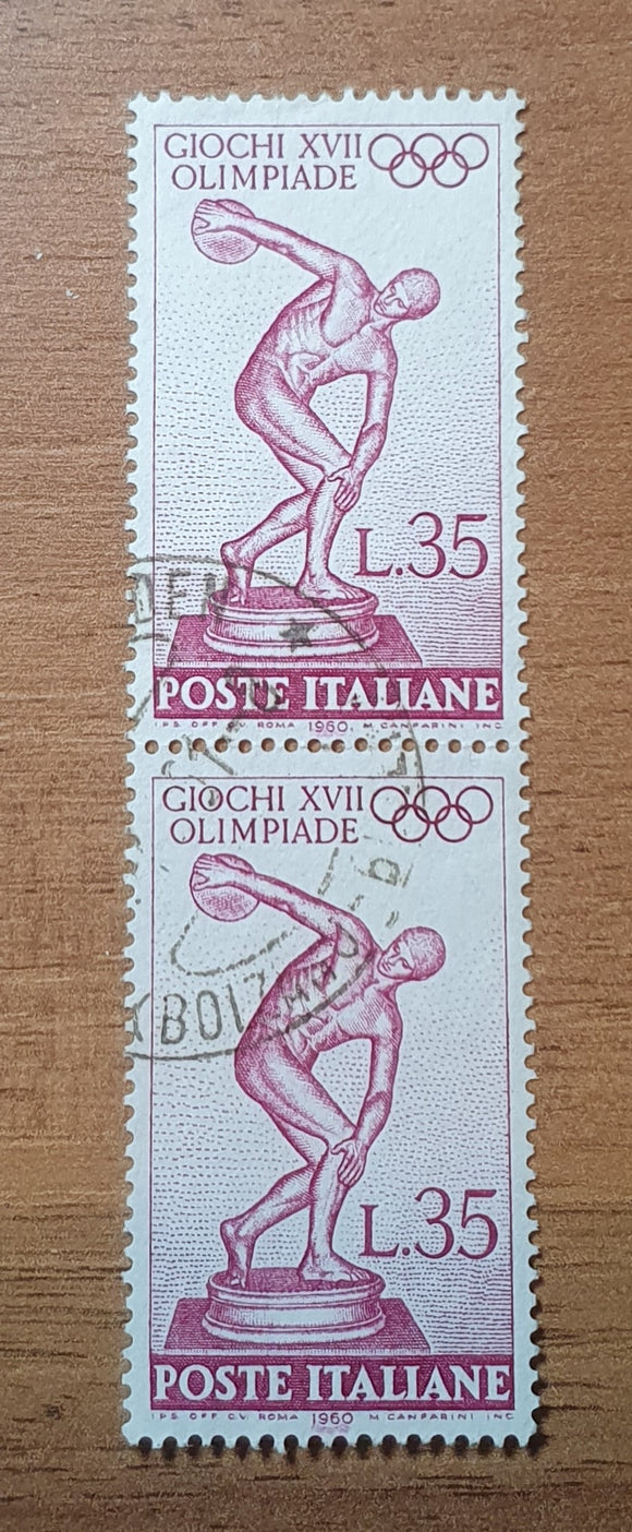 Italy Stamps 1960. Summer Olympic Games, Rome. Myron's Discus Thrower. Mi: IT 1068. Used.