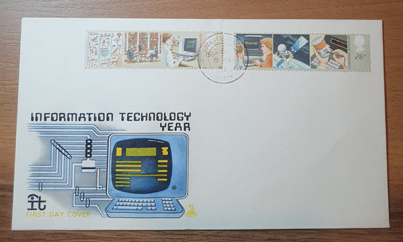 Great Britain First Day Cover 1982. Information Technology Year.