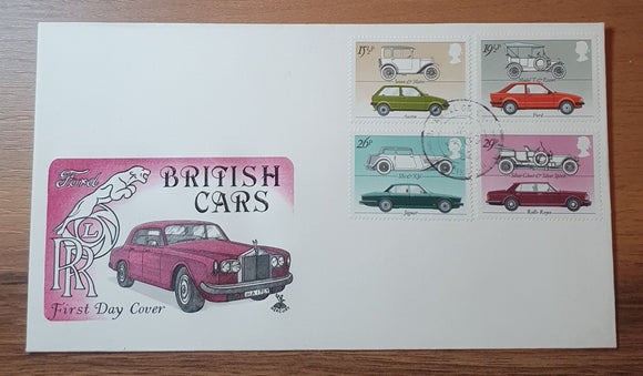 Great Britain First Day Cover 1982. British Cars