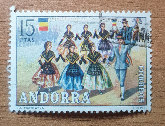 Andorra Stamp 1972. Folklore. Mi: AD-ES 74. Used.