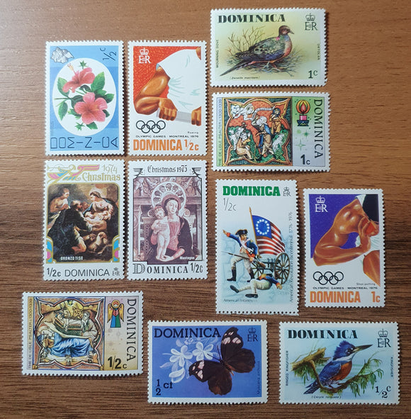 Dominica Stamps Collection. Mint Hinged.