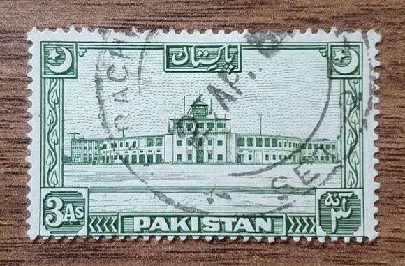 Pakistan Stamp 1949. Karachi Airport. Sc: PK 50. Used.