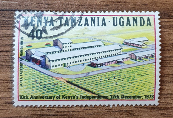 Kenya Uganda Tanzania Stamp 1973. 10th Anniversary of Kenya's Independence. Sc: EA 276. Used.