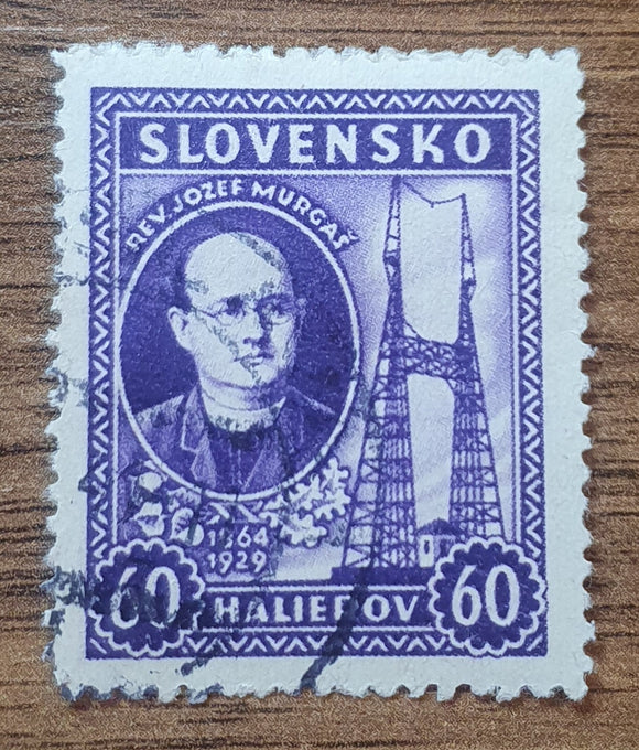 Slovakia Stamp 1939. Jozef Murgas. Mi: SK 46X. Used.