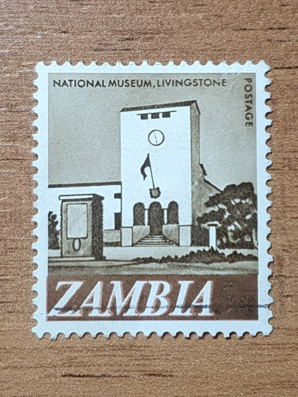 Zambia Stamp 1968. National Museum, Livingstone. Sc: ZM 42. Used.