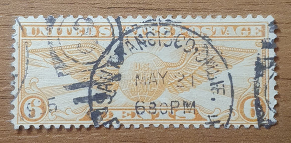 USA Stamp 1934. Winged Globe. Sc: C19. Used.