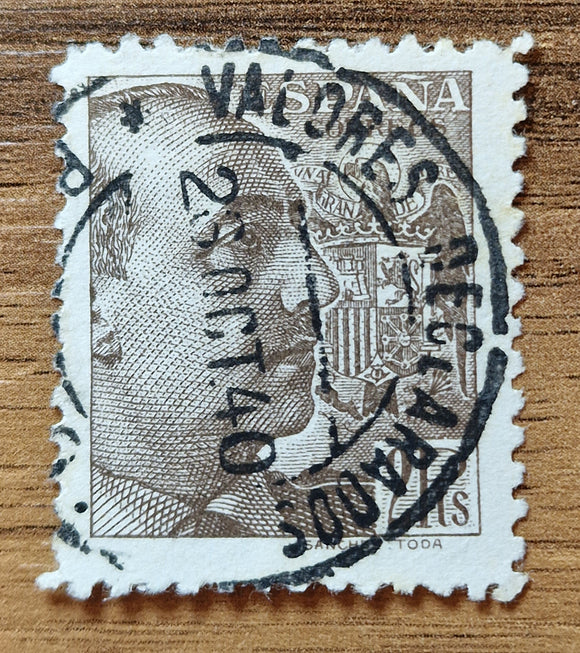 Spain Stamp 1939. General Franco. Mi: ES 837. Used.