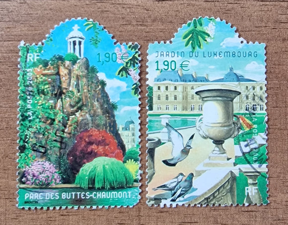 France Stamps 2003. Gardens of France. Yt: 3606/7. Used.