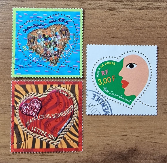 France Stamps 2000/6. Valentine's Day. Used.