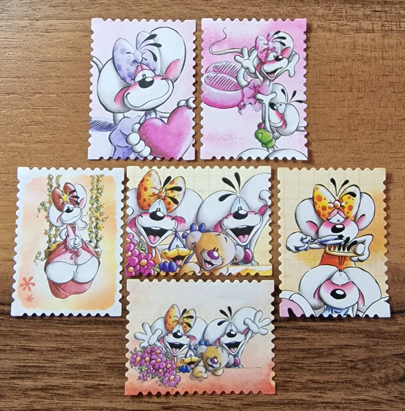 Diddl Cinderella Stamps. Diddl Characters. Unused.