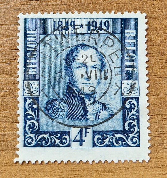 Belgium Stamp 1949. King Leopold I. Mi: BE 844. Used Hinged.