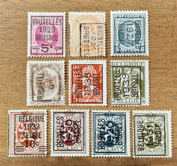 Belgium Precancels Stamps 1901/35. Used.