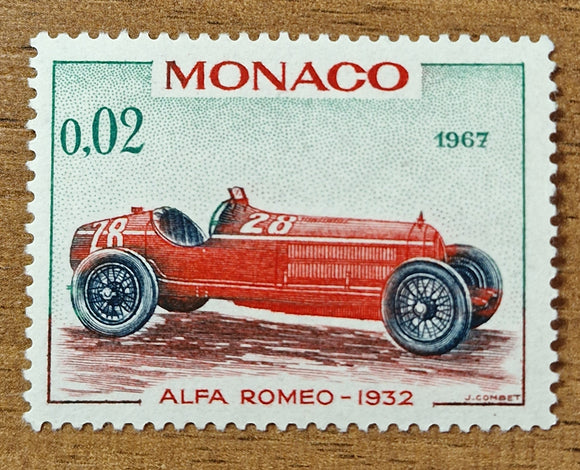 Monaco Stamp 1967. Alfa Romeo 1932. Mi: MC 849. Mint lightly Hinged.