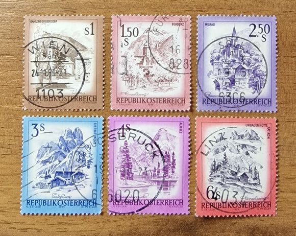 Austria Stamps Collection. Beautiful Austria. Used.